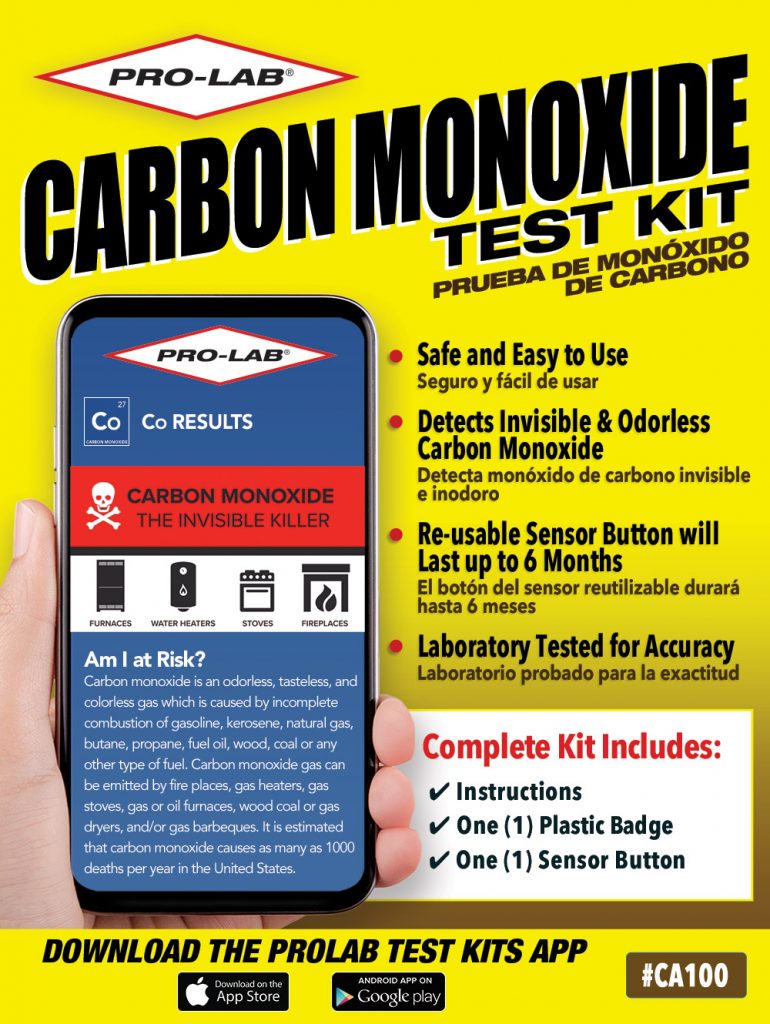 carbon monoxide detector testing