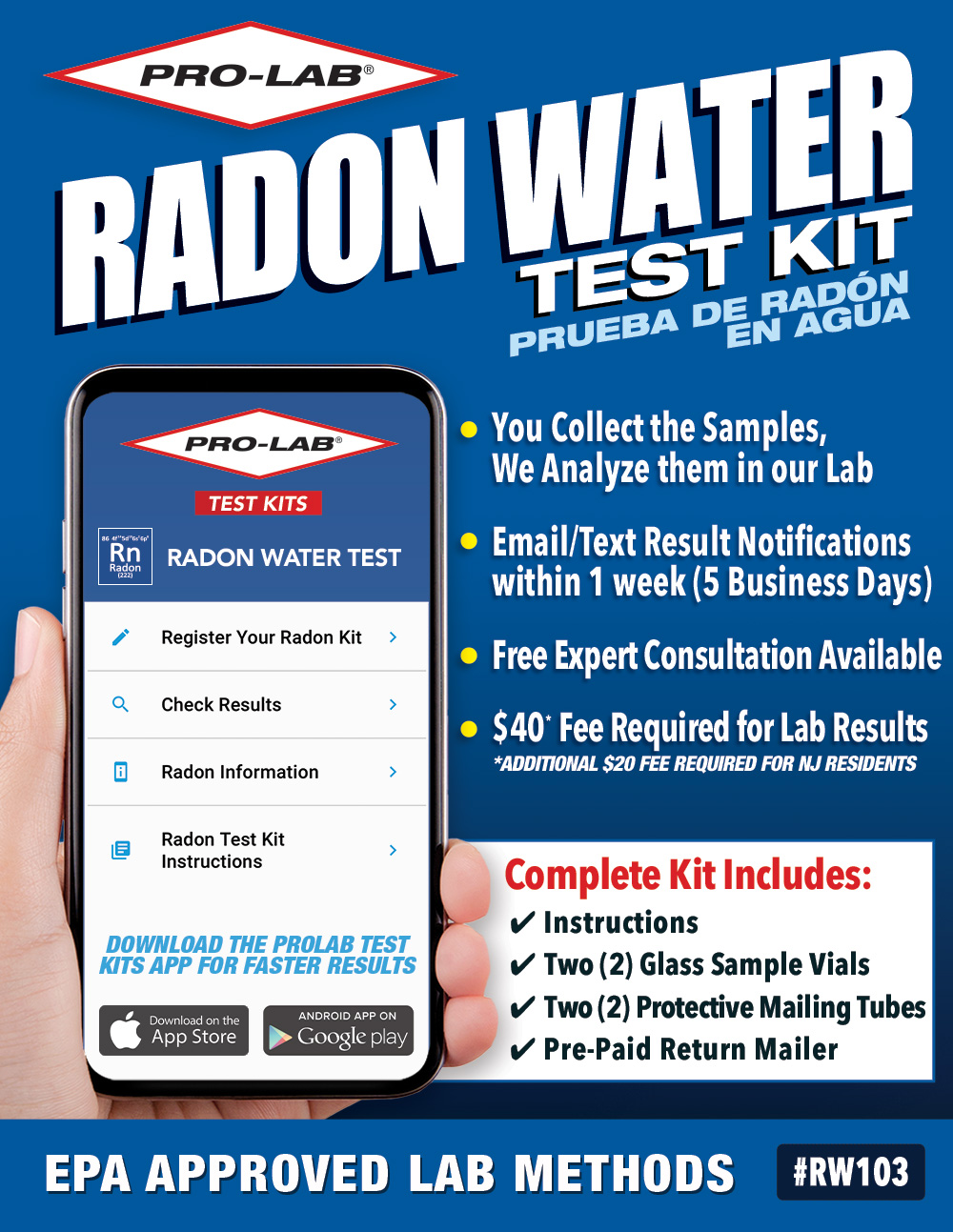 Radon In Water Test Kit