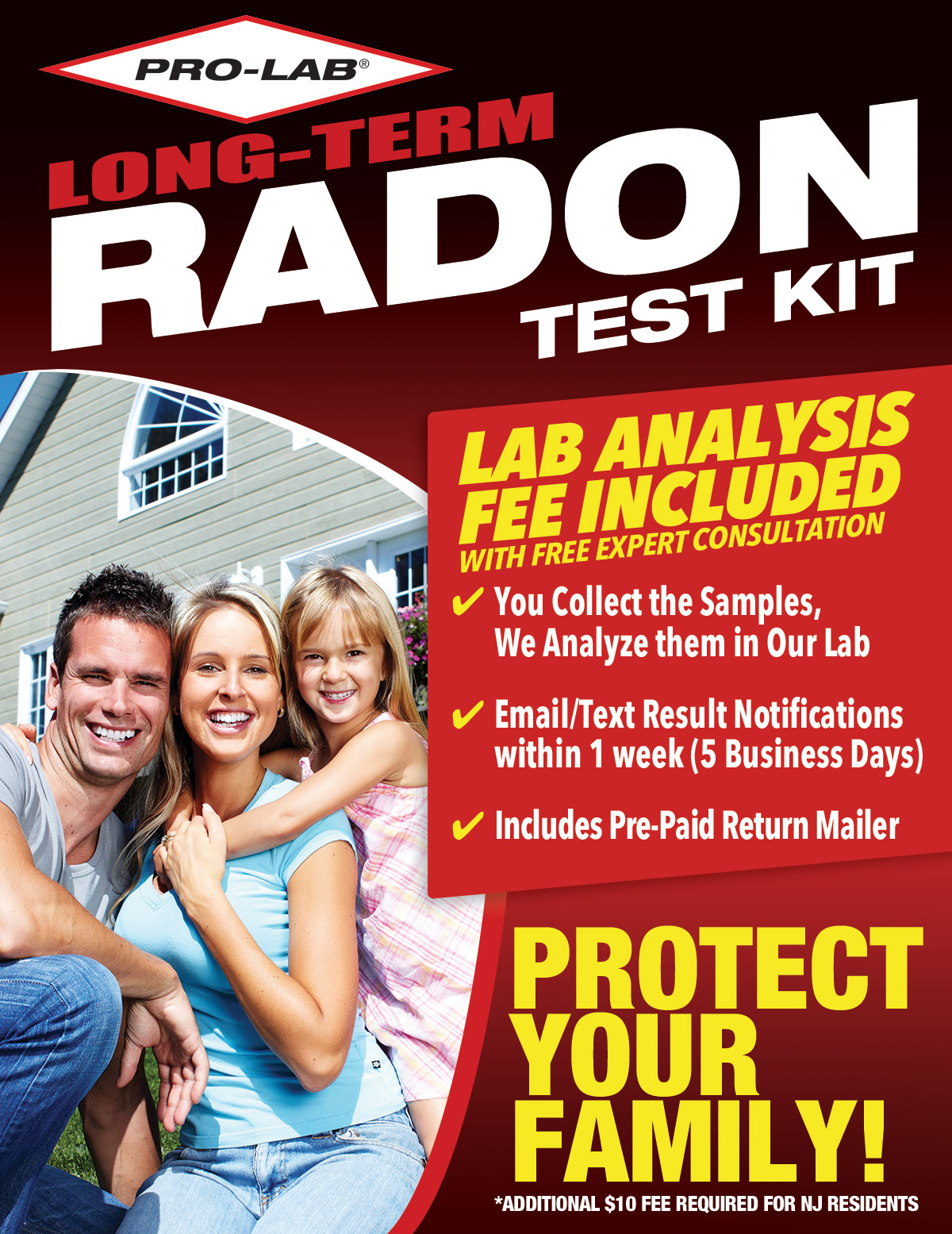 Home Buyer 7 day Radon Gas Detector Kit - Radon Testing Experts